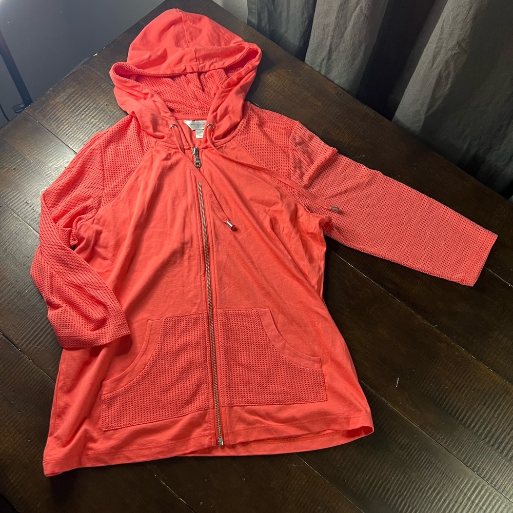 Christopher & Banks Clementine Zip Up Hoodie - Small